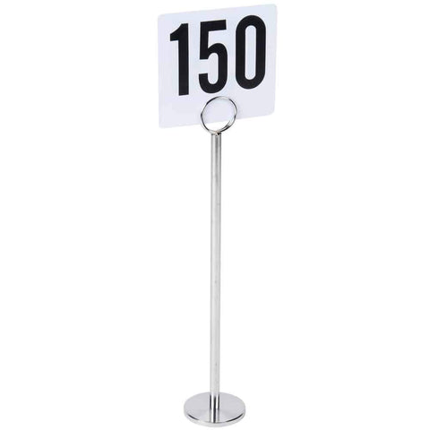 Table Number Stand 12" Chrome With