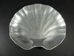 Shell Serving Tray W/ Stand