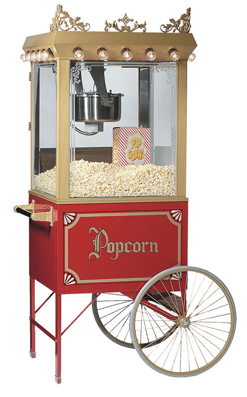 POPCORN MACHINE 4 WHEEL NOSTALGIC OR VINTAGE WAGON $159, Magic Special  Events